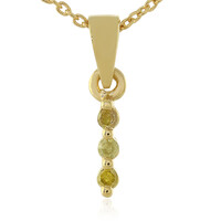 Collana in argento con Diamante Giallo I3