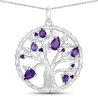 Collana in argento con Ametista Zambiana