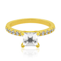 Anello in argento con Topazio Bianco