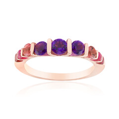 Anello in argento con Ametista Zambiana