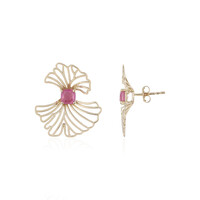 Orecchini in oro con Zaffiro Rosa del Madagascar (Ornaments by de Melo)