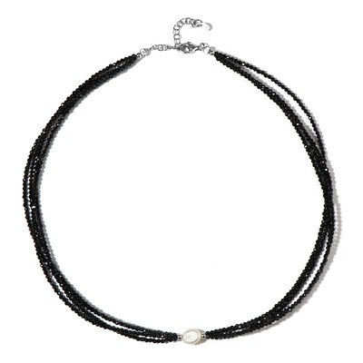 Collana in argento con Perla d'Acqua Dolce Bianca