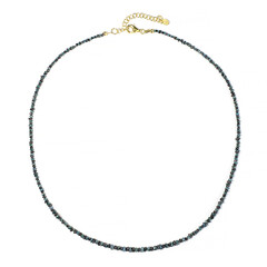 Collana in argento con Diamante Blu