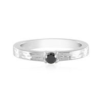 Anello in argento con Diamante Nero