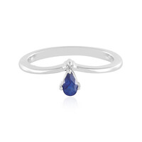 Anello in argento con Zaffiro Blu del Madagascar
