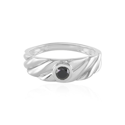 Anello in argento con Diamante Nero (de Melo)