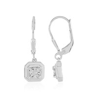 Orecchini in argento con Diamante I2 (J)