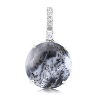 Ciondolo in argento con Agata Dendritica