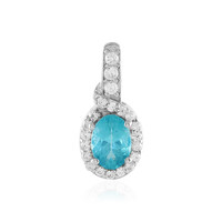 Ciondolo in argento con Apatite Blu