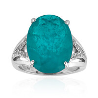 Anello in argento con Quarzo Verde Blu