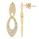 Orecchini in oro con Diamante SI1 (G) (Annette)