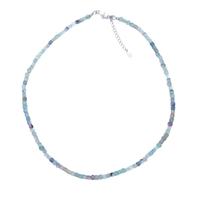 Collana in argento con Fluorite