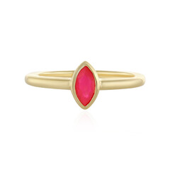 Anello in argento con Opale Rosa dell'Etiopia