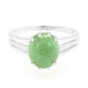 Anello in argento con Crisoprasio Imperiale