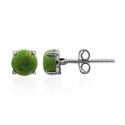 Orecchini in argento con Turchese Kingman Mohave Verde