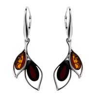 Orecchini in argento con Ambra Baltica