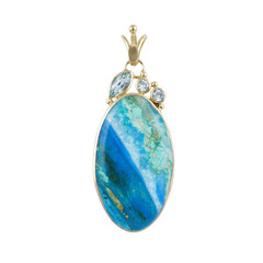 Ciondolo in argento con Opale di Atacama (Bali Barong)