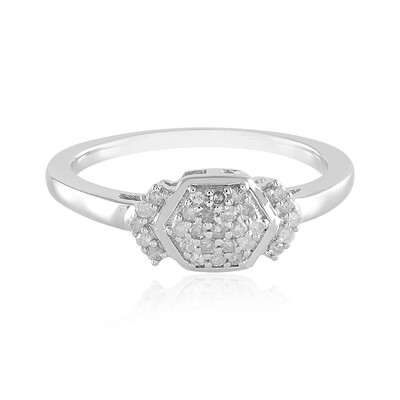 Anello in argento con Diamante I2 (I)