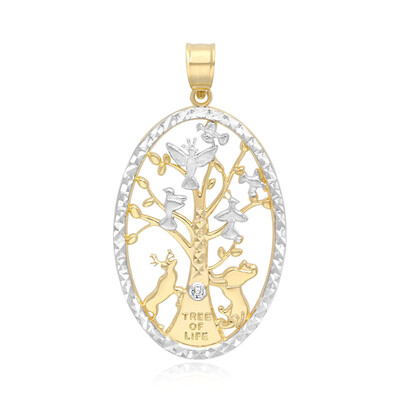 Ciondolo in oro con Diamante PK (I)