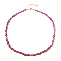 Collana in argento con Zaffiro Rosa del Madagascar