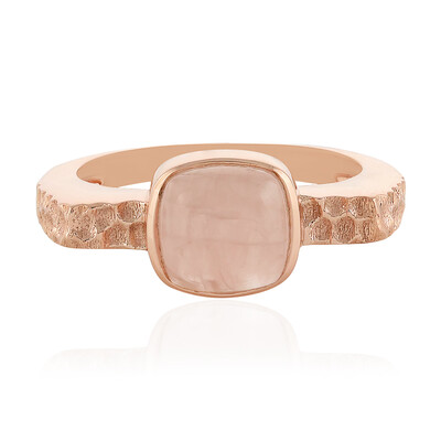 Anello in argento con Quarzo Rosa (MONOSONO COLLECTION)