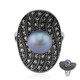 Anello in argento con Perla di Acqua Dolce (Annette classic)
