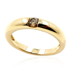 Anello in oro con Diamante Champagne d'Argyle SI2