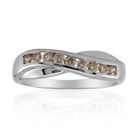 Anello in argento con Diamante Rose de France SI1 di Argyle