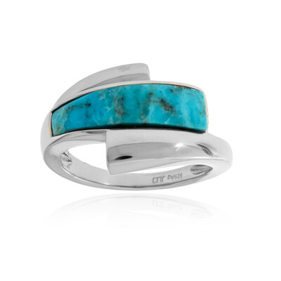 Anello in argento con Turchese Kingman Mohave Blu (Faszination Türkis)