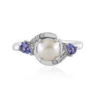 Anello in argento con Perla d'Acqua Dolce Bianca