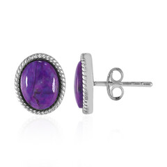 Orecchini in argento con Turchese Kingman Mohave Porpora