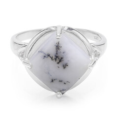 Anello in argento con Agata Dendritica