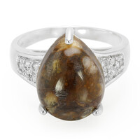 Anello in argento con Quarzo Dinosauro