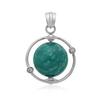 Ciondolo in argento con Amazzonite