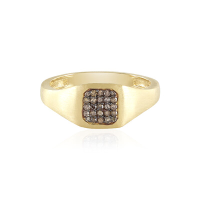 Anello in argento con Diamante Cioccolato I3