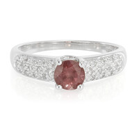 Anello in argento con Granato Malaya