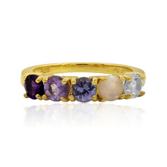 Anello in argento con Ametista Zambiana
