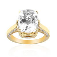 Anello in argento con Topazio Bianco