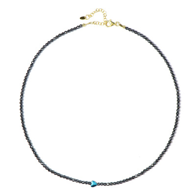 Collana in argento con Ematite Blu