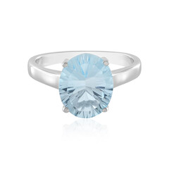 Anello in argento con Topazio Blu Cielo