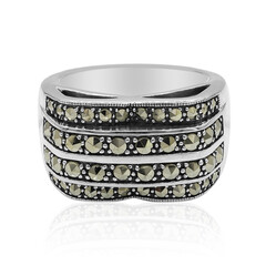 Anello in argento con Marcassite
