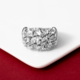 Anello in argento con Topazio Bianco