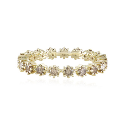 Anello in oro con Diamante Champagne I2 (de Melo)
