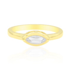 Anello in argento con Topazio Bianco