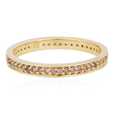 Anello in oro con Diamante Champagne I4