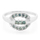 Anello placcato in platino con Diamante Fancy