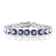 Bracciale in argento con Quarzo Mistico Blu