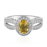 Anello in argento con Citrino