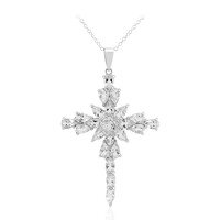 Collana in argento con Topazio Bianco