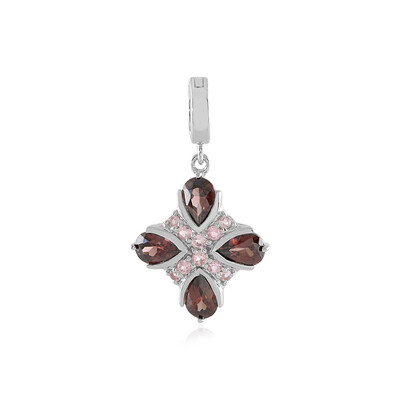 Ciondolo in argento con Zircone Mogano